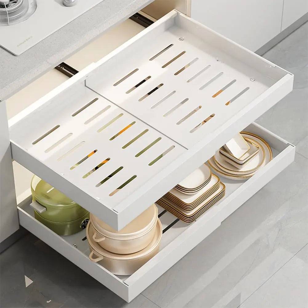 Garvee Heavy Duty Expandable Slide Out Pantry Cabinet Organizer