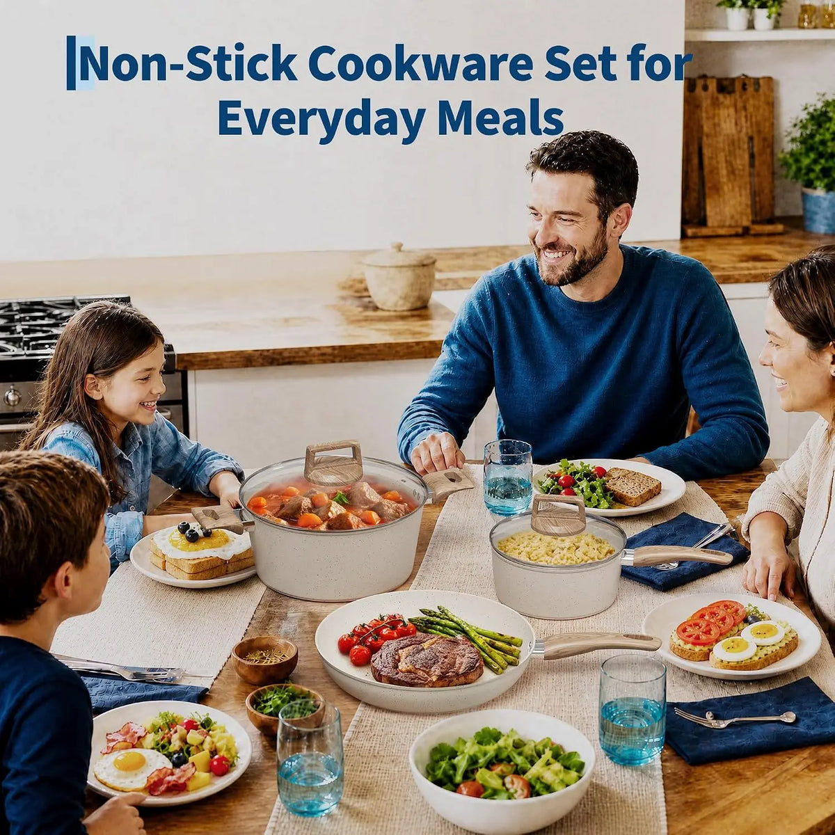 TWISTER.CK Ceramic Nonstick Induction Cookware Set With Utensils
