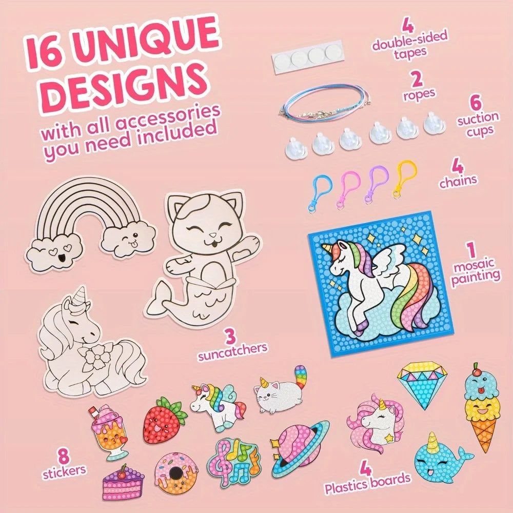 Joyfy 5D Diamond Gem Painting Art Craft Kit For Kids