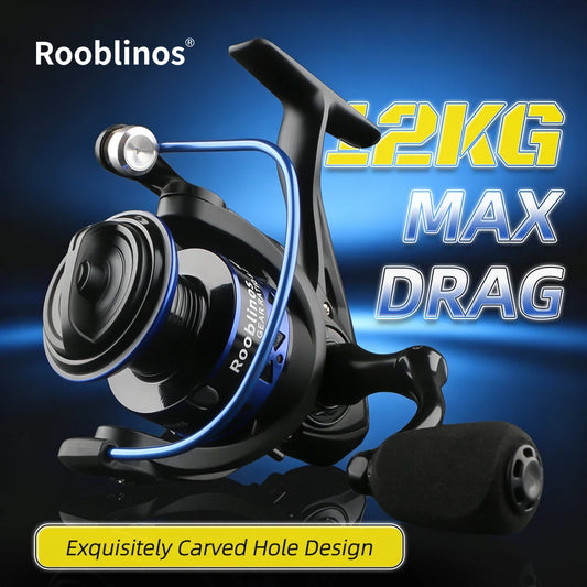 Rooblinos Easting Spinning Reel 5.2 To 1 Gear Ratio 12BB