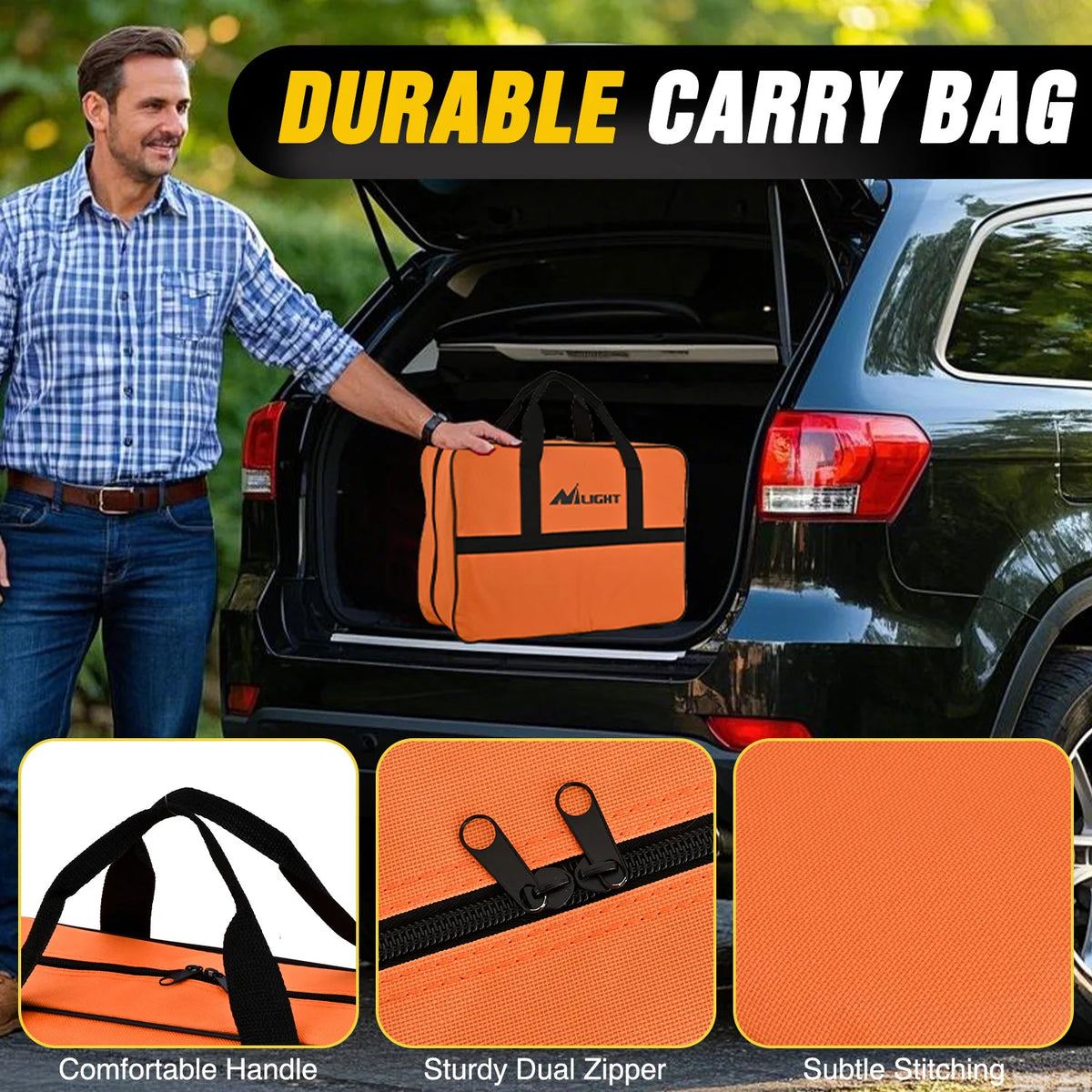 Nilight Car Emergency Kit With Jumper Cable And Safety Tools