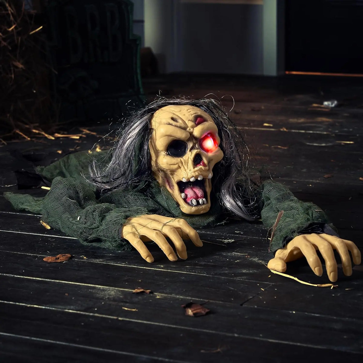 Joyfy Zombie Groundbreaker Outdoor Halloween Prop With Sound