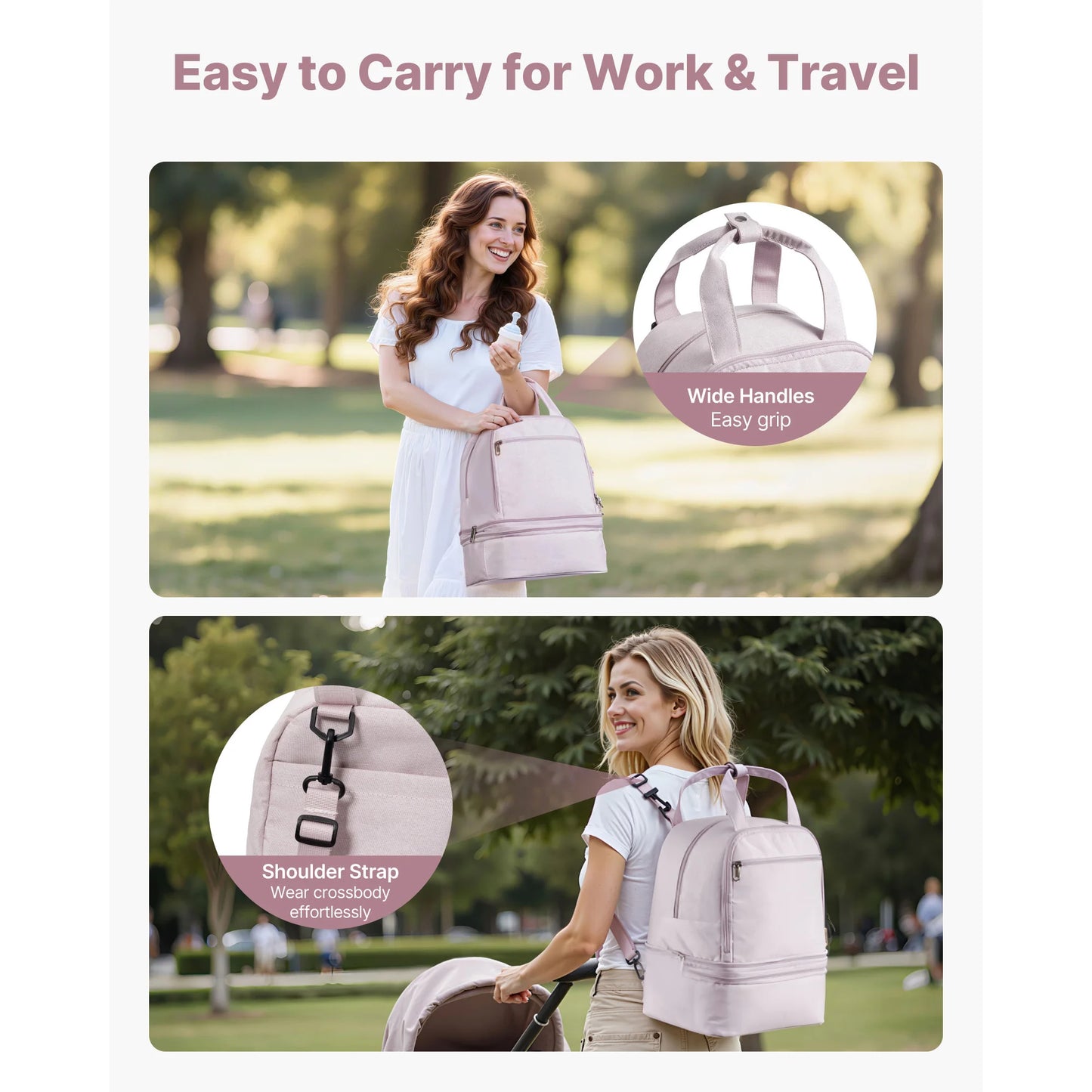 SucceBuy Portable Breast Pump Backpack And Storage Case
