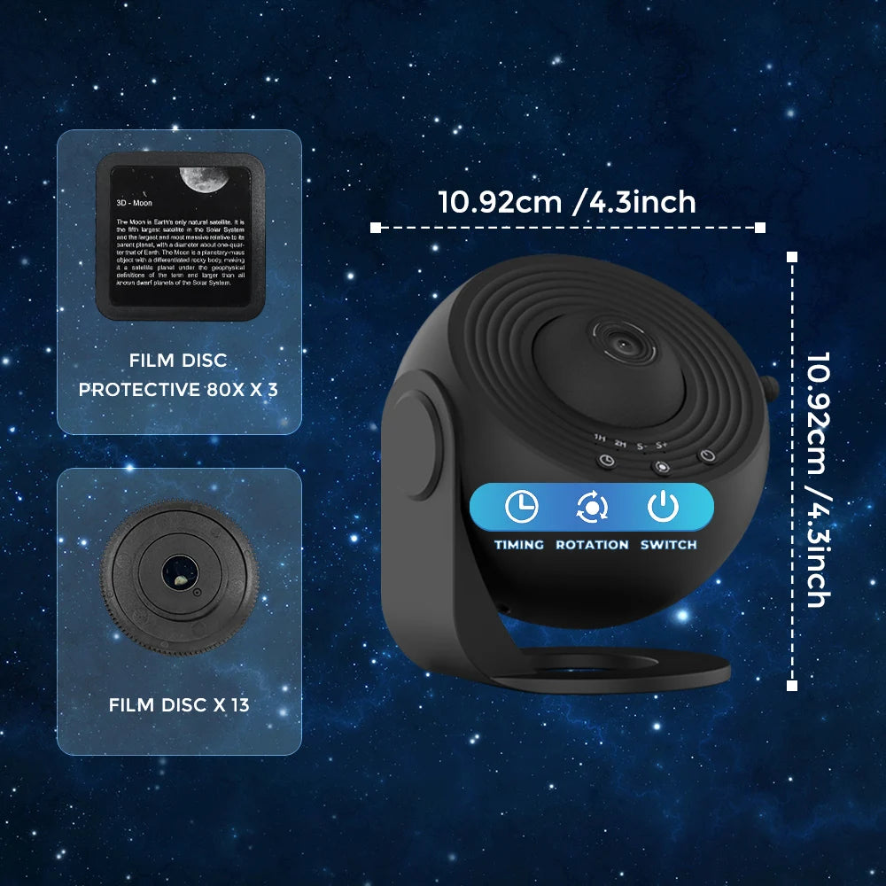 Aiopp 13 In 1 Galaxy Star Projector Planetarium Night Light