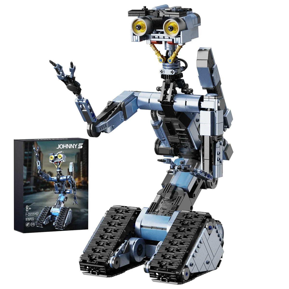 BuildMoc Johnny 5 Robot Building Blocks Set Military Model Toy