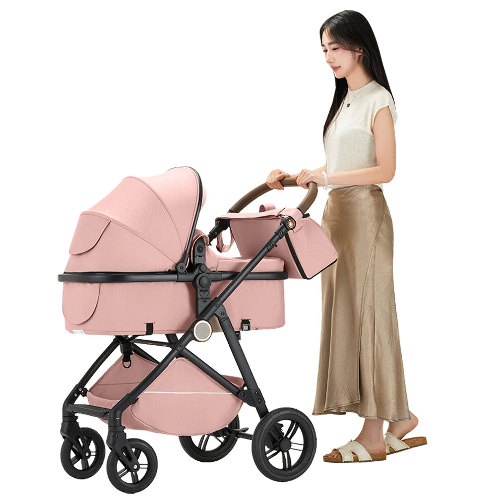 B.Childhood 2 In 1 Baby Stroller Foldable Infant Pram