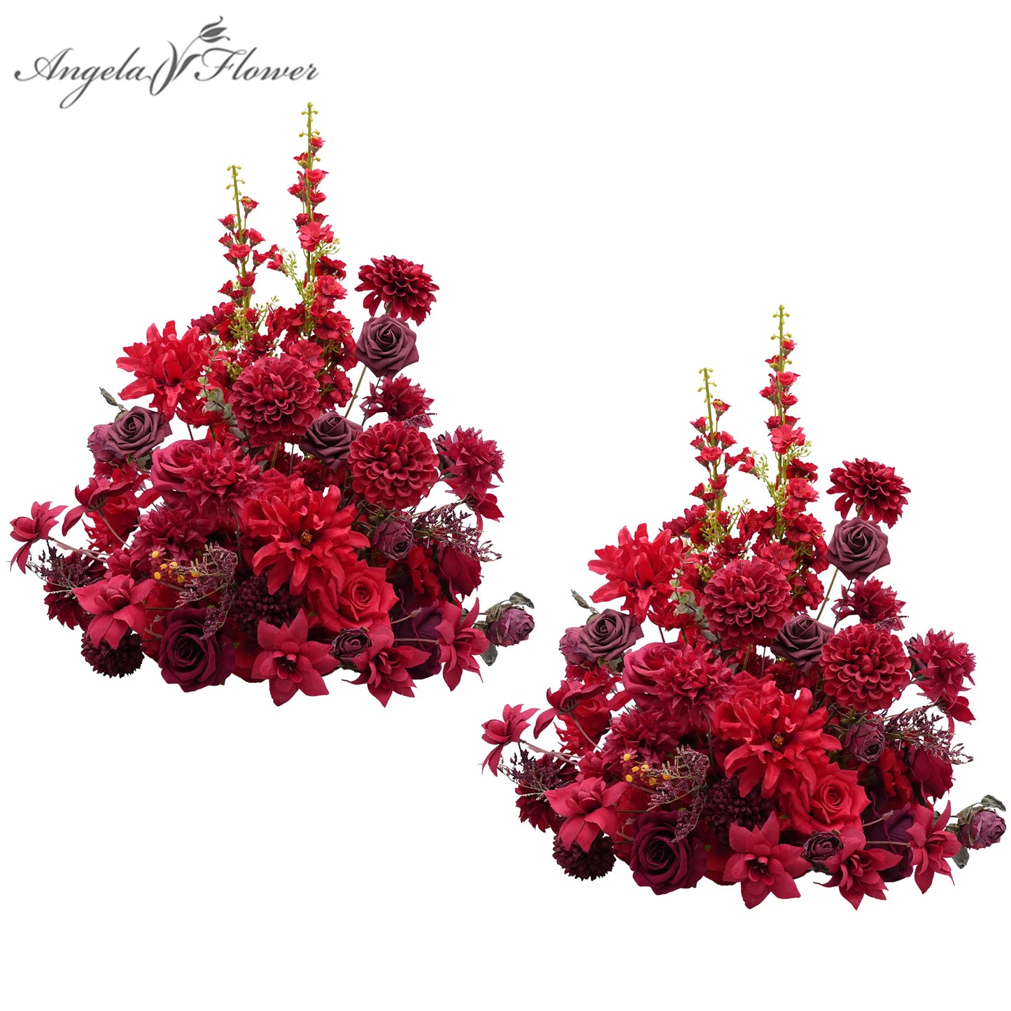 Angela Flower Artificial Silk Flower Ball Table Centerpiece