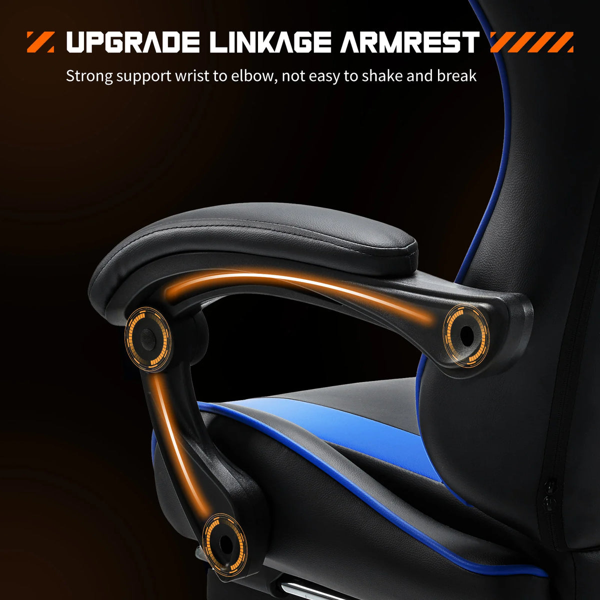 JHK Ergonomic Gaming Chair With Adjustable Lumbar Support