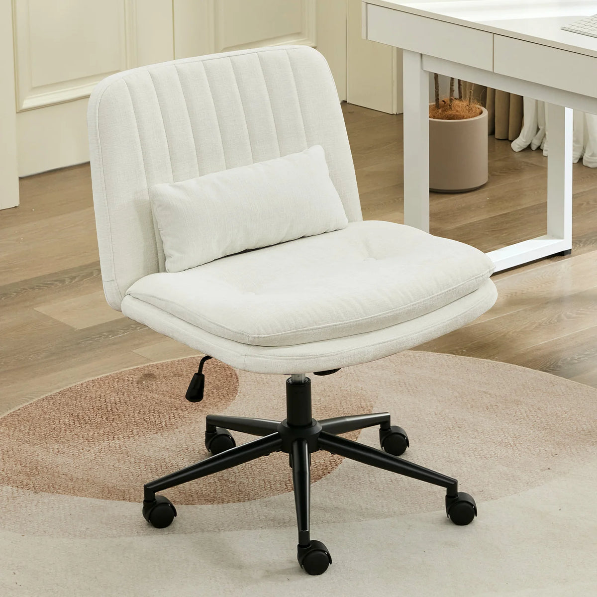 TCGBKAF Adjustable Swivel Desk Chair With Lumbar Pillow