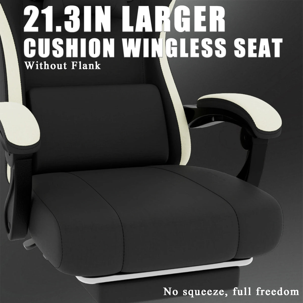 Breathable Ergonomic Gaming Chair With Adjustable Lumbar Support