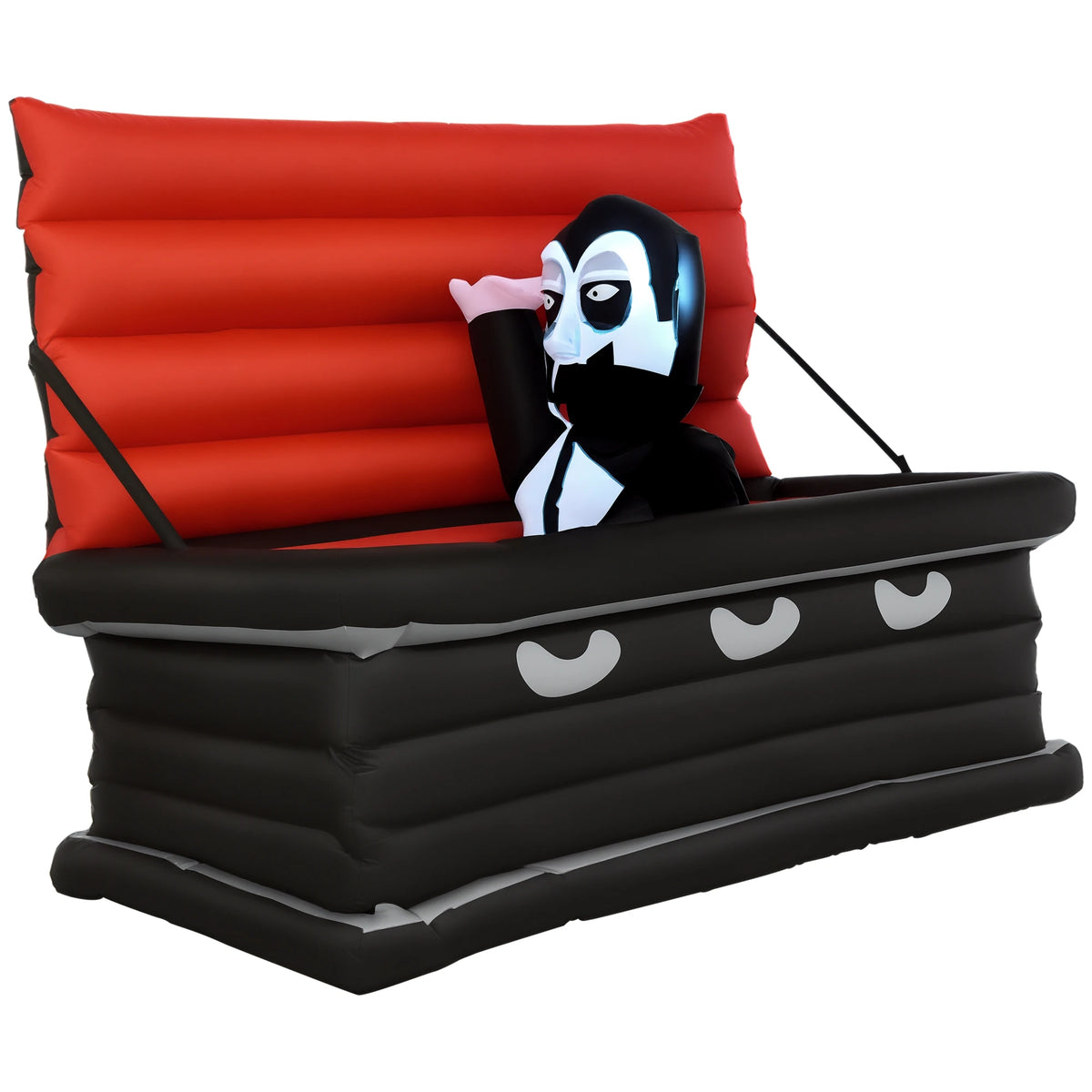 Inflatable Halloween Vampire Coffin Outdoor Display With Led