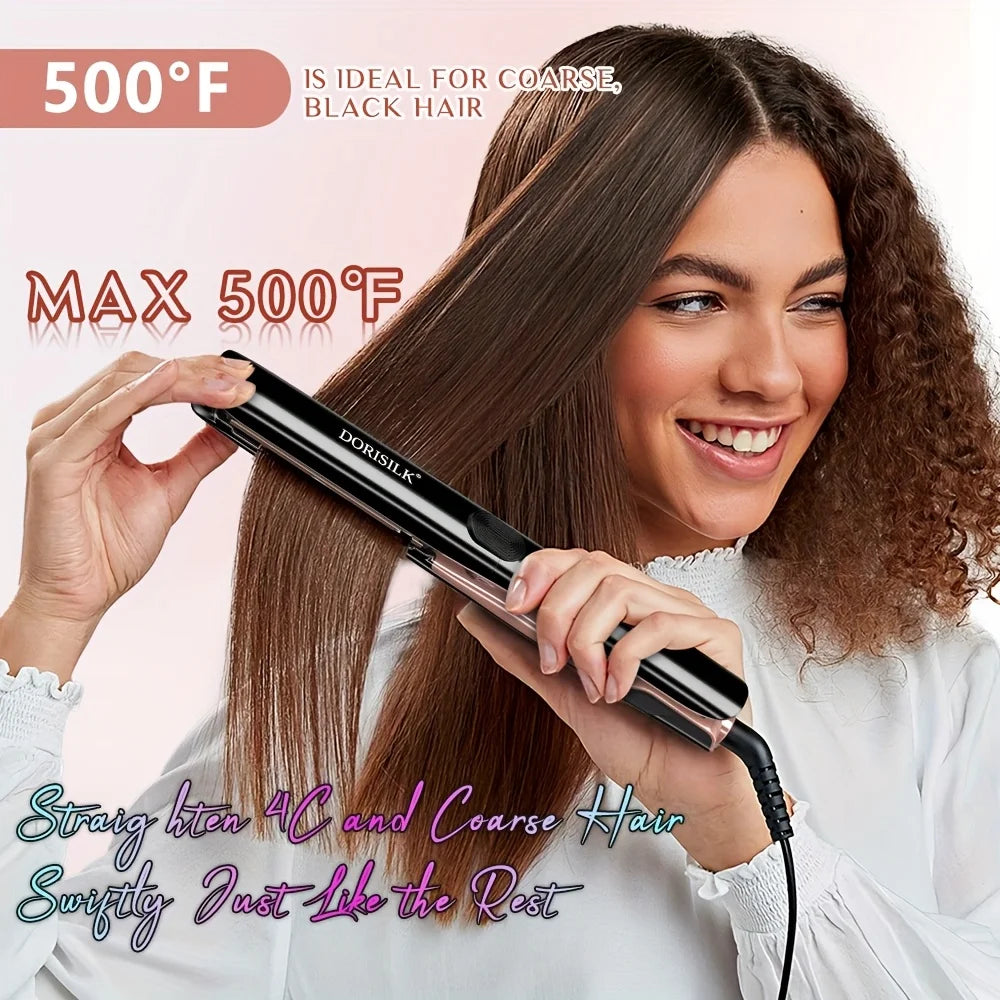 Rucha Ceramic Ionic Plasma 2 In 1 Hair Straightener