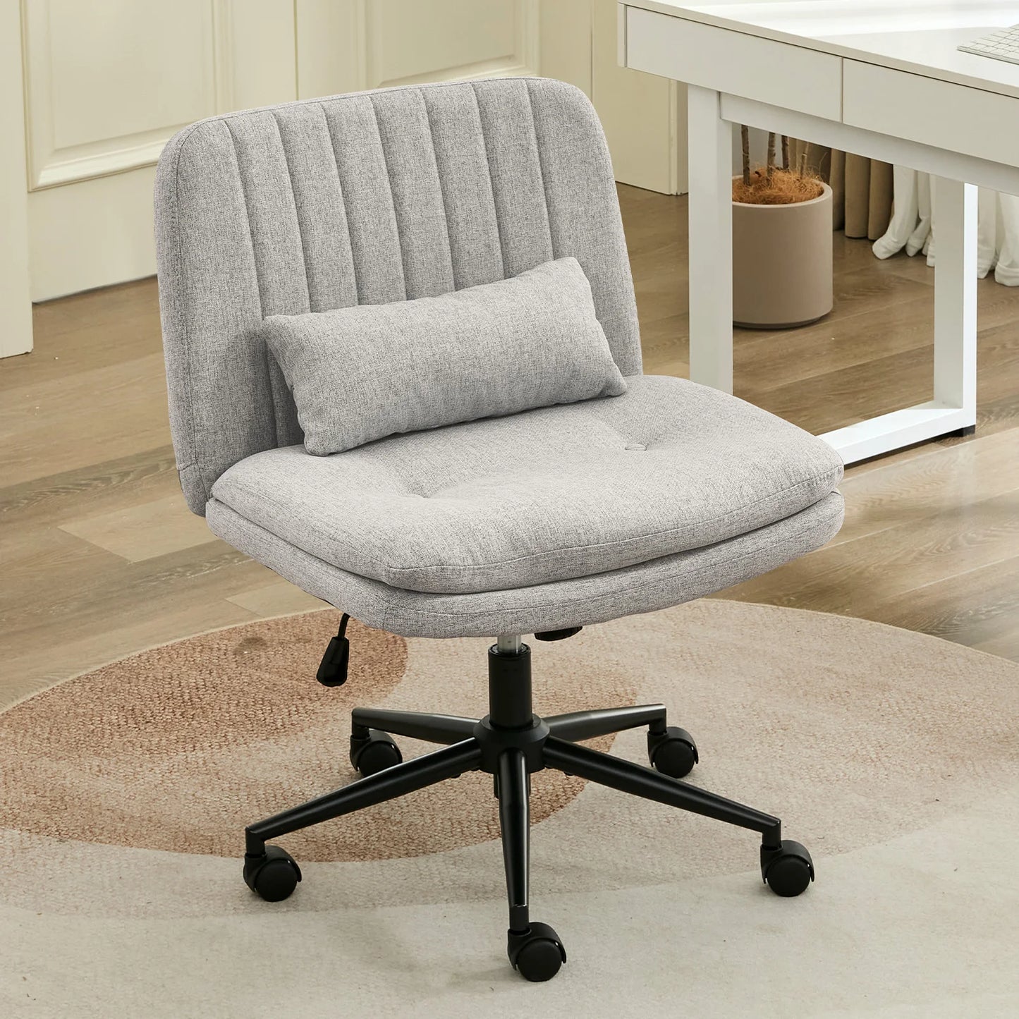 TCGBKAF Adjustable Swivel Desk Chair With Lumbar Pillow