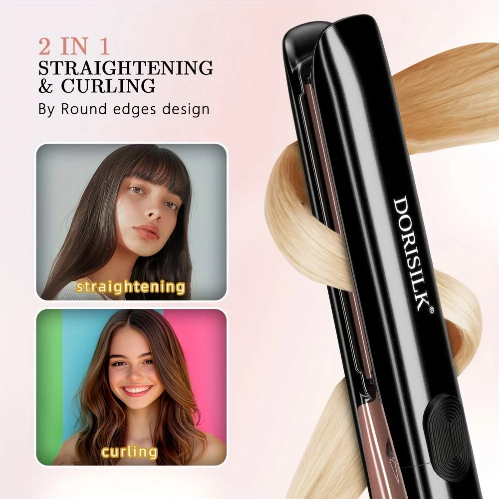 Rucha Ceramic Ionic Plasma 2 In 1 Hair Straightener