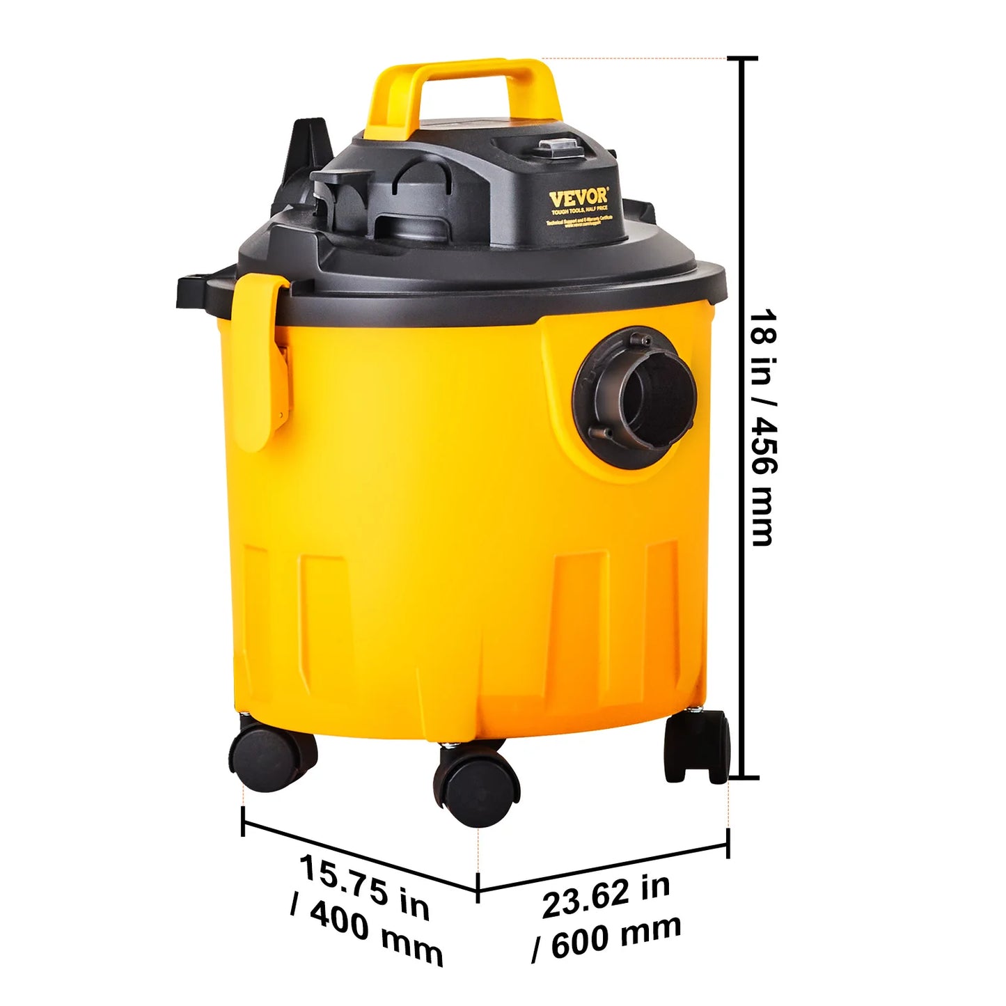 SucceBuy Stainless Steel Wet Dry Shop Vacuum High Suction
