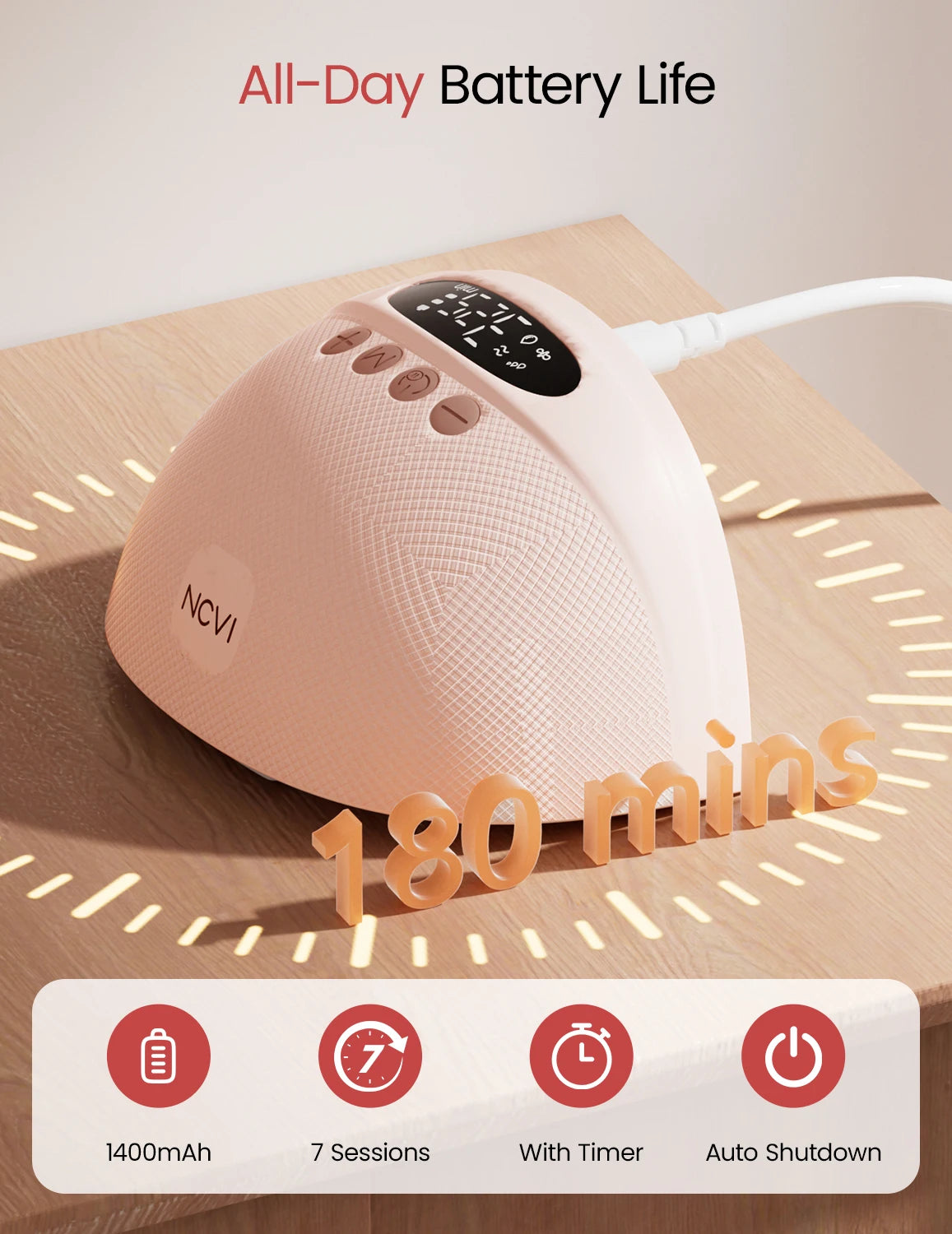 NCVI Wireless Portable Wearable Electric Breast Pump