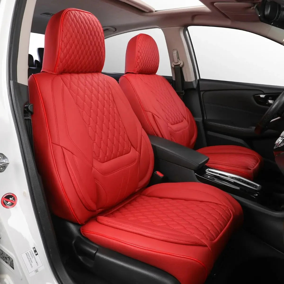 EKR Universal Leather Car Seat Covers Full Set Waterproof
