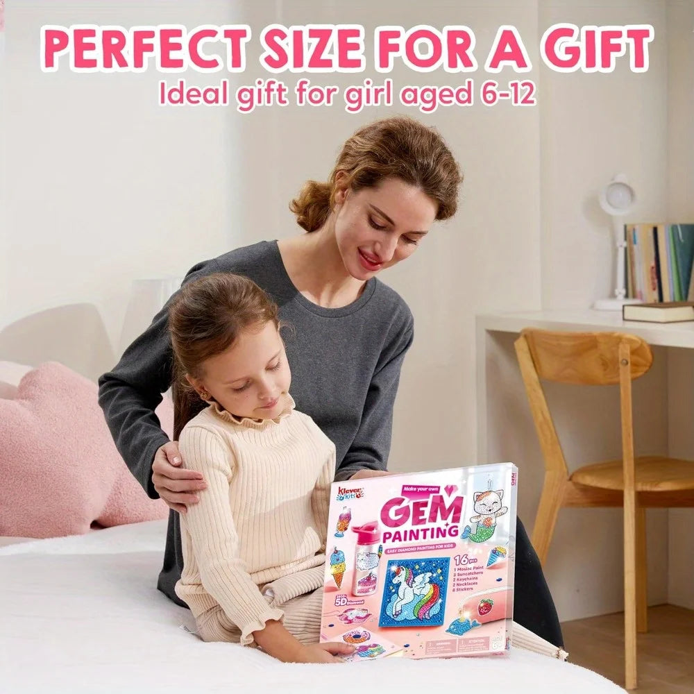 Joyfy 5D Diamond Gem Painting Art Craft Kit For Kids
