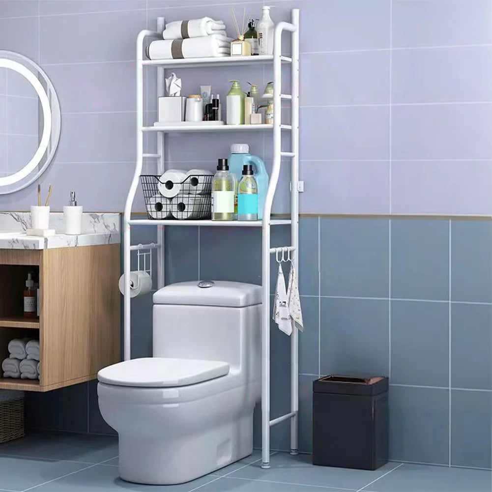 Studyset Over Toilet Storage Shelf 2-Tier Freestanding Metal Organizer