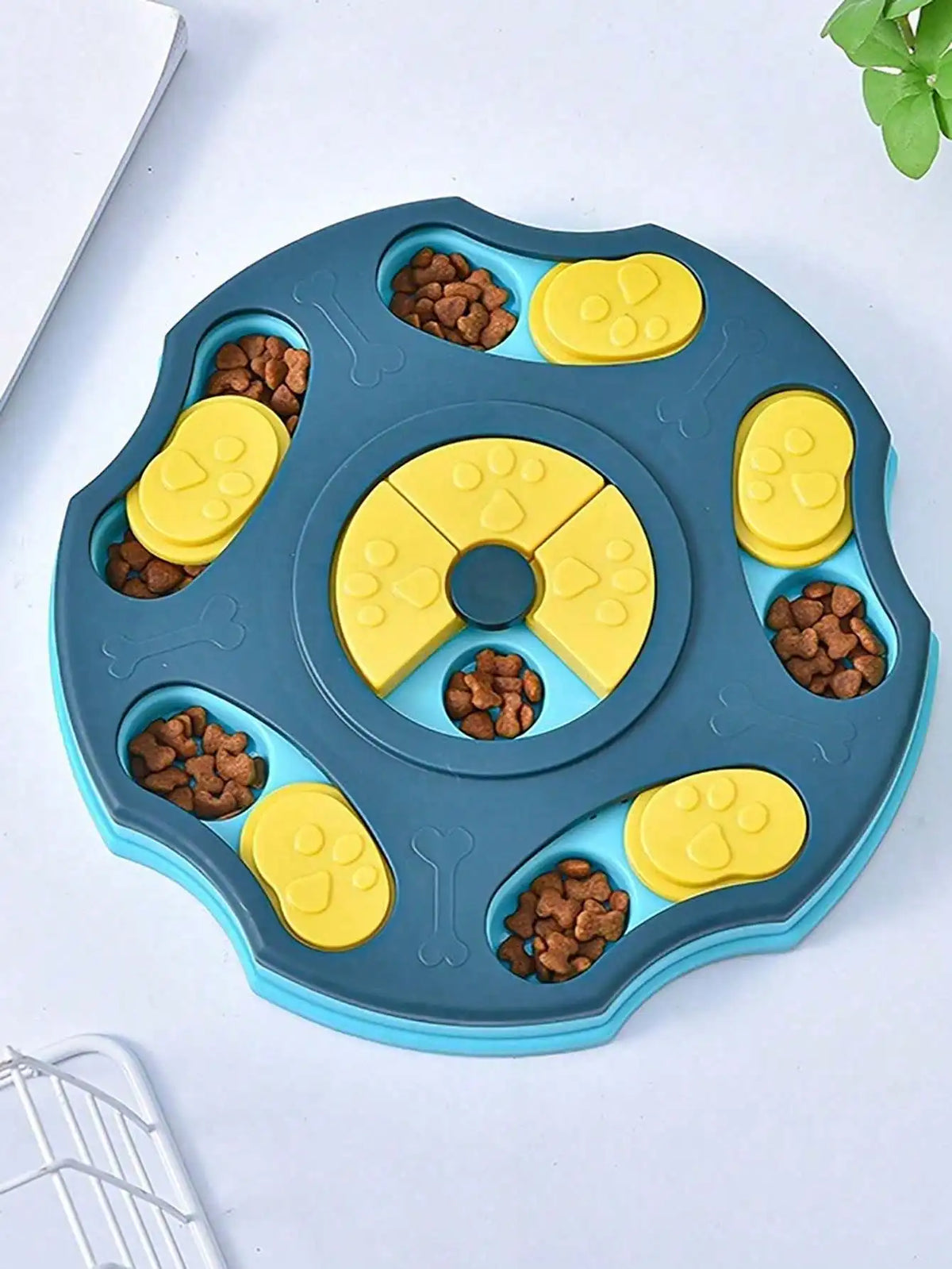 Interactive Pet Puzzle Slow Feeder Treat Dispenser Bowl