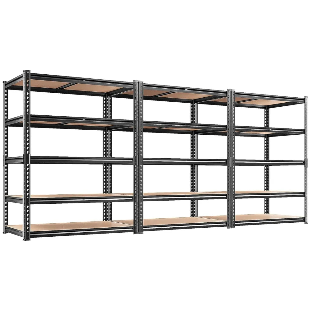 Adjustable Heavy Duty Five Tier Metal Garage Storage Shelving Unit