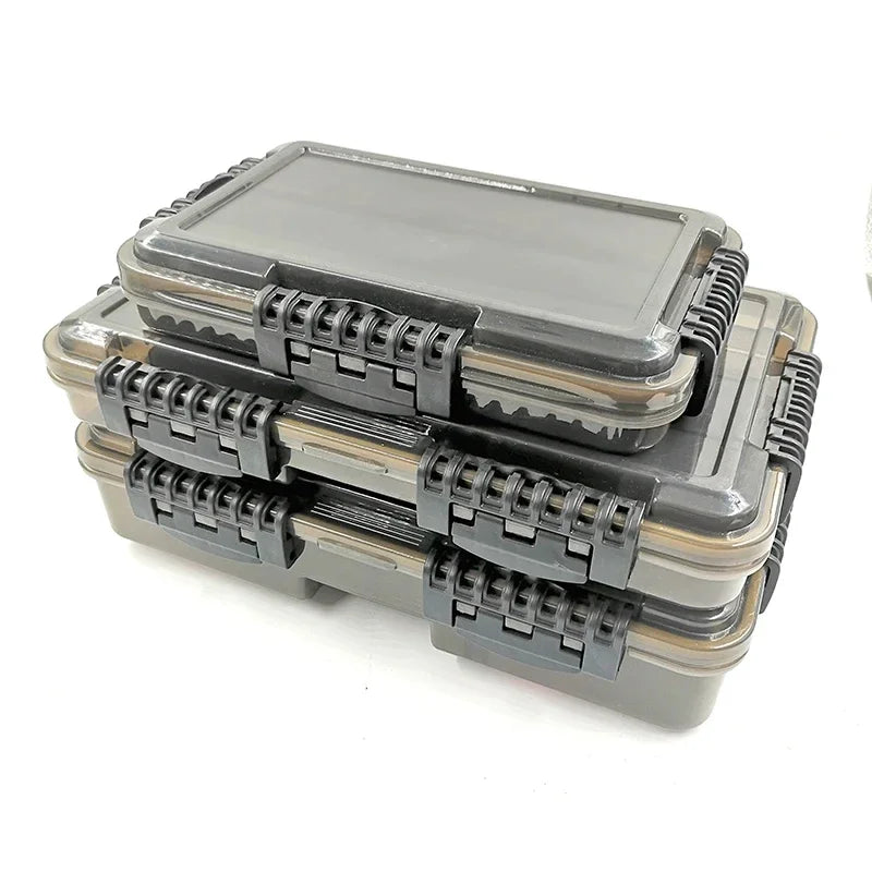 JSFUN Large Capacity Waterproof Fishing Tackle Box For Gear And Bait