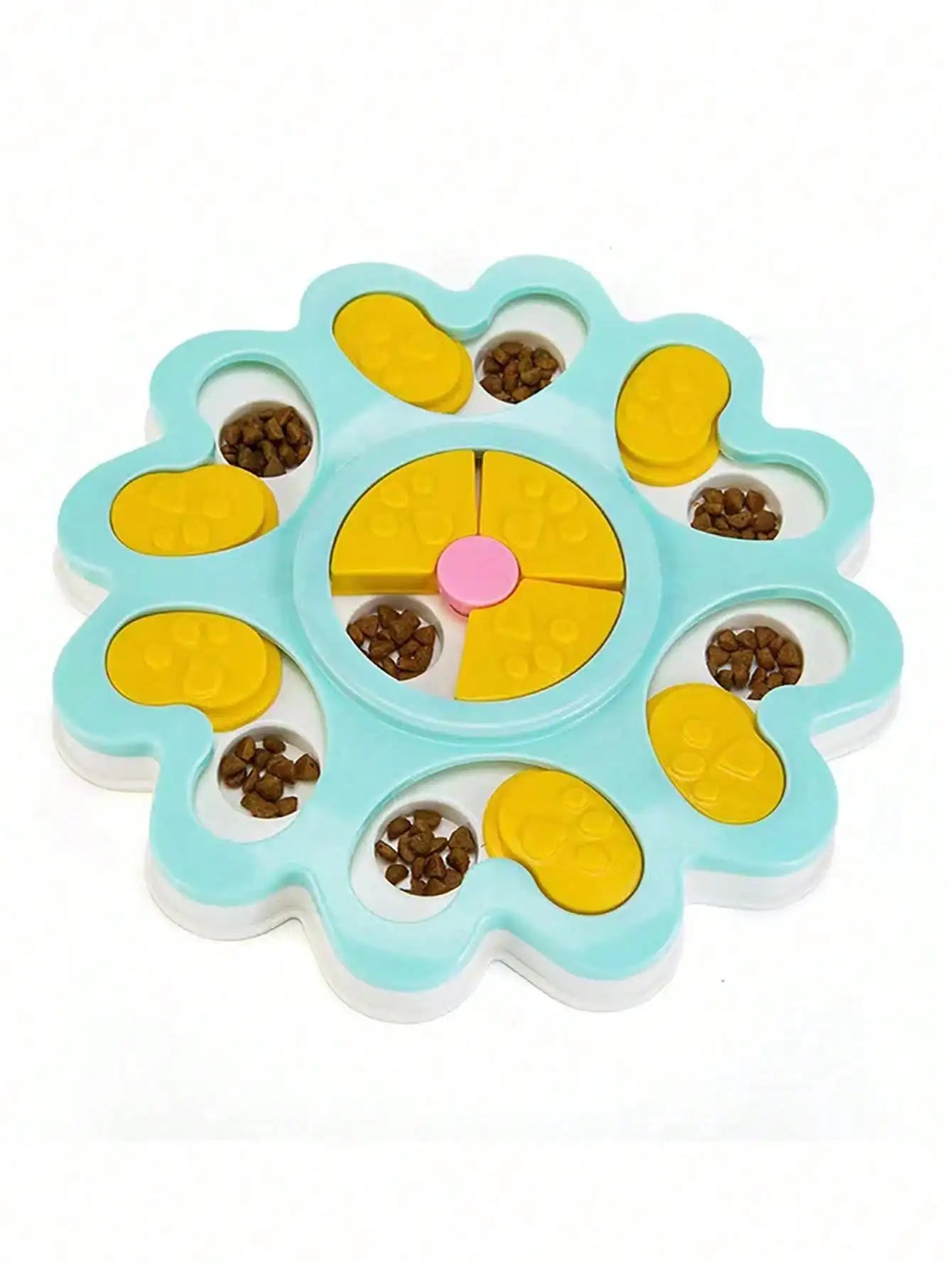 Interactive Pet Puzzle Slow Feeder Treat Dispenser Bowl