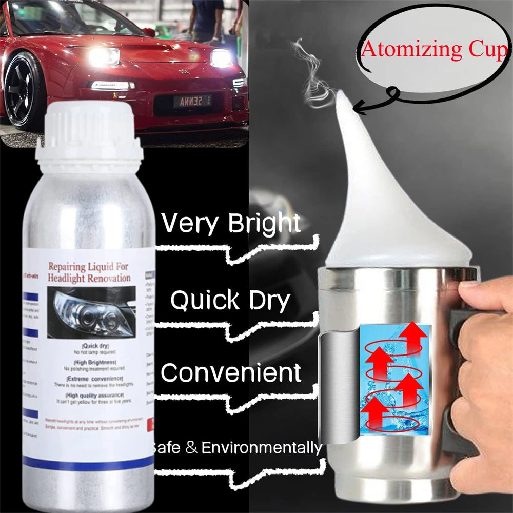 Professional Auto Headlight Restoration And Polishing Kit