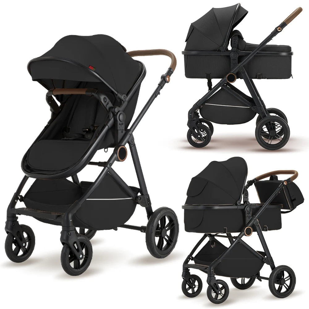 B.Childhood 2 In 1 Foldable High Landscape Baby Stroller Pram