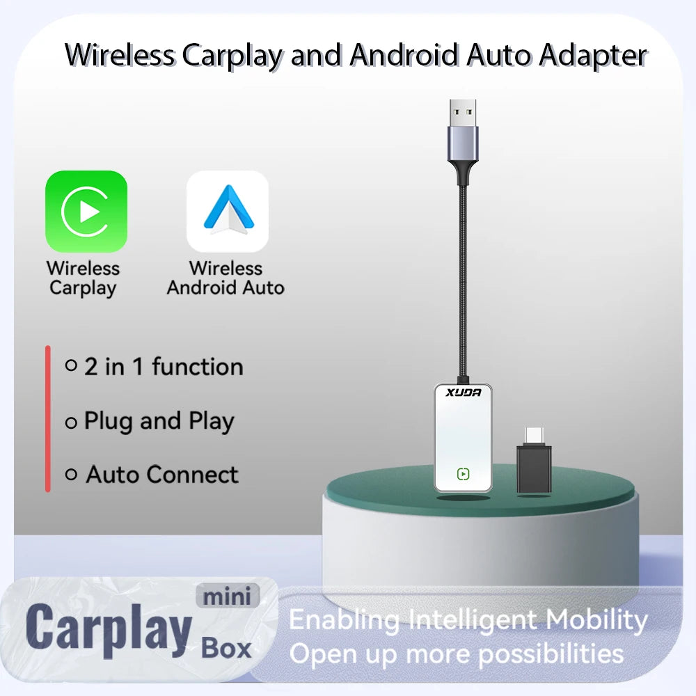 Xuda Wireless Carplay Android Auto Adapter Dongle For Cars