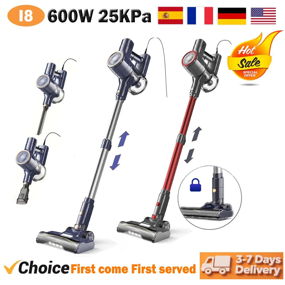 Inse I8 Corded Stick Vacuum 600W Powerful 6In1 Handheld Cleaner
