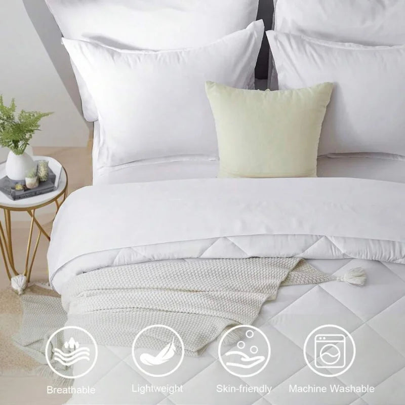 Geometric Pattern Comforter Set With Embroidered Jacquard Design