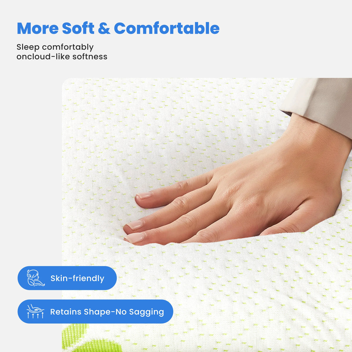 Jhk Soft Mattress Topper Full Viscose From Bamboo