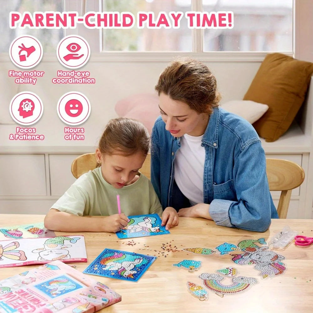 Joyfy 5D Diamond Gem Painting Art Craft Kit For Kids