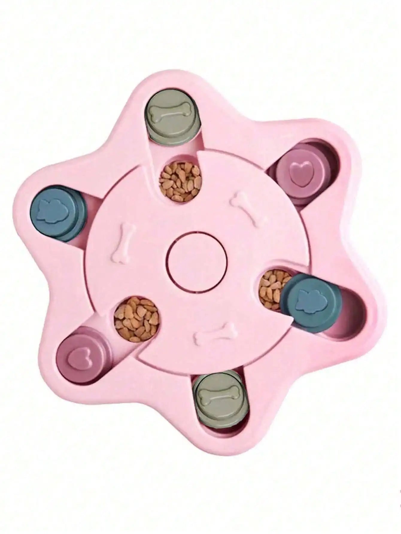 Interactive Dog And Cat Slow Feeder Puzzle Food Dispenser