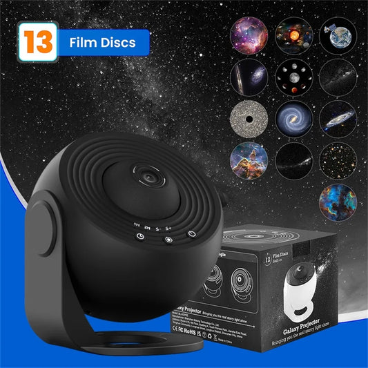 Aiopp 13 In 1 Galaxy Star Projector Planetarium Night Light