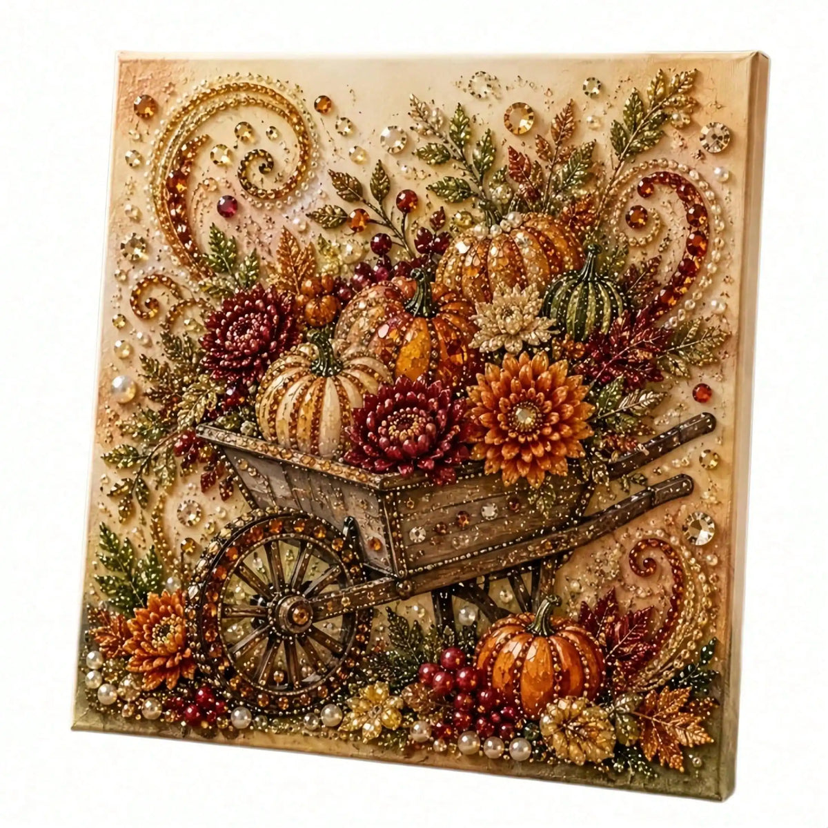 Autumn Pumpkin 5D Diamond Art Pearl Embroidery Painting Kit