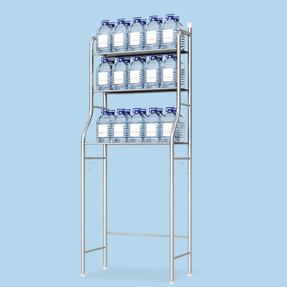 Studyset Over Toilet Storage Shelf 2-Tier Freestanding Metal Organizer
