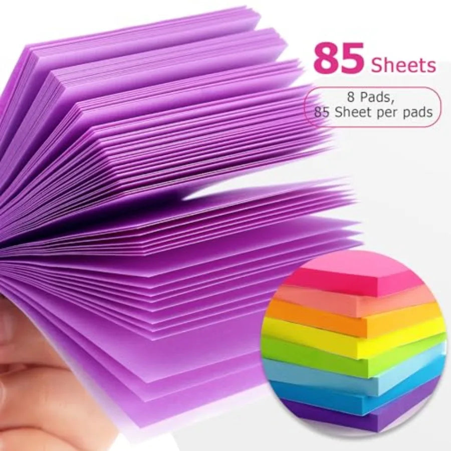 Self Stick Notes Adhesive Memo Pads for Office Home Use