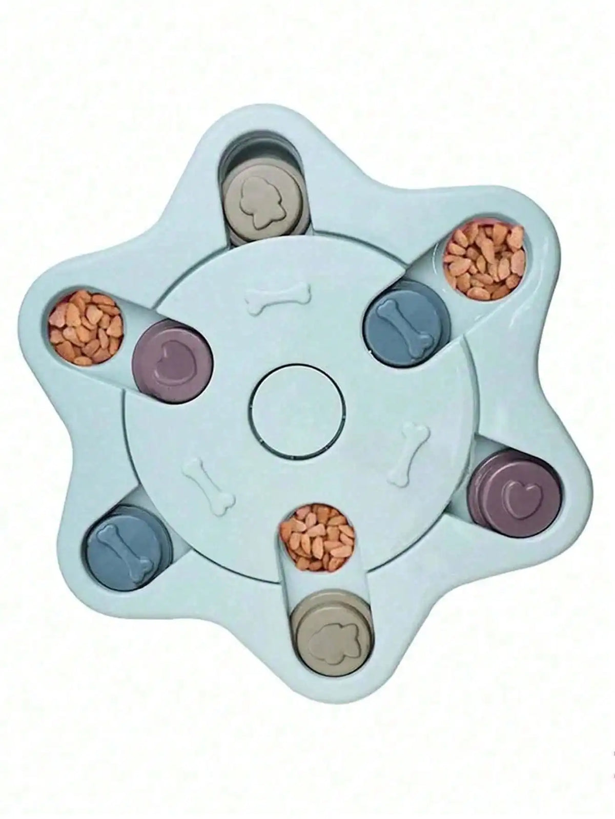 Interactive Pet Puzzle Slow Feeder Treat Dispenser Bowl