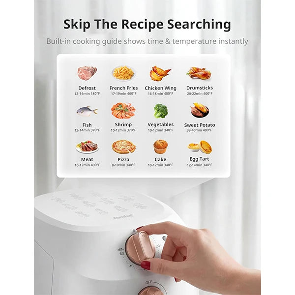 COMFEE' Air Fryer With 12 Presets And Nonstick Basket