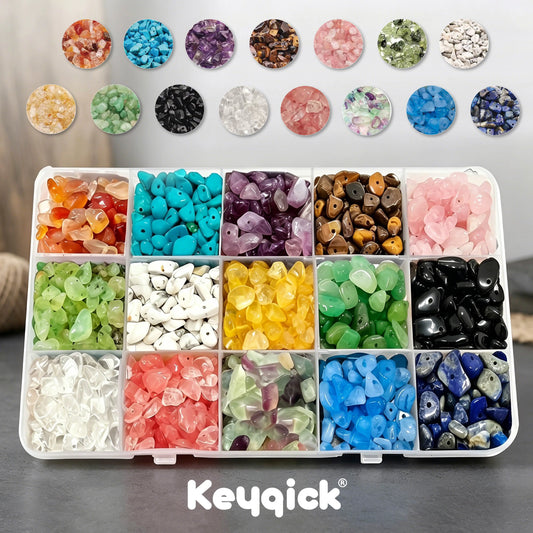 Multicolor Stone Beads For Jewelry Making Mixed Gemstones Set