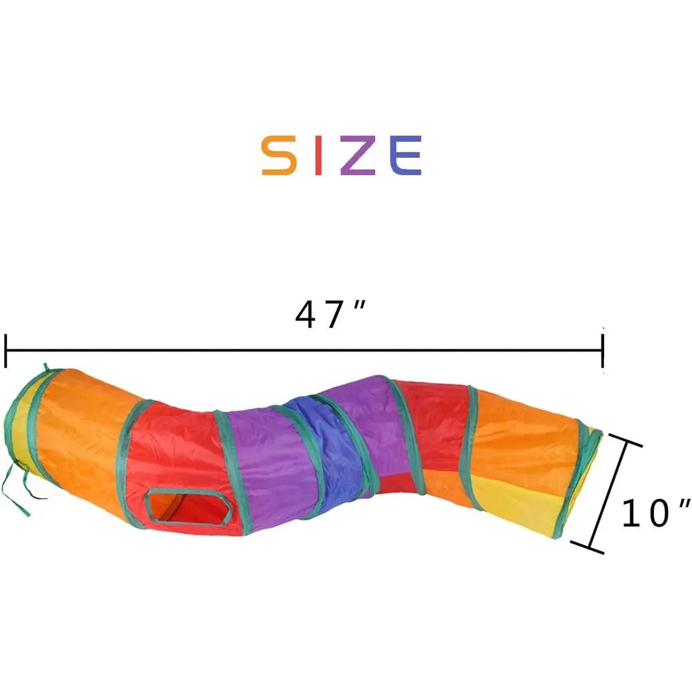 Crinkle Interactive Cat Rabbit Puppy Play Tunnel Toy