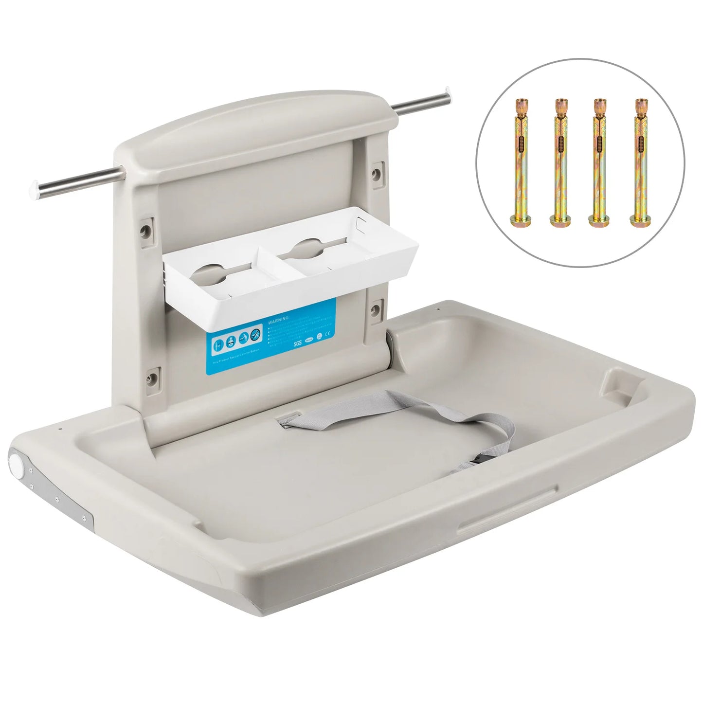 SucceBuy Wall Mount Fold Down Baby Diaper Changing Station