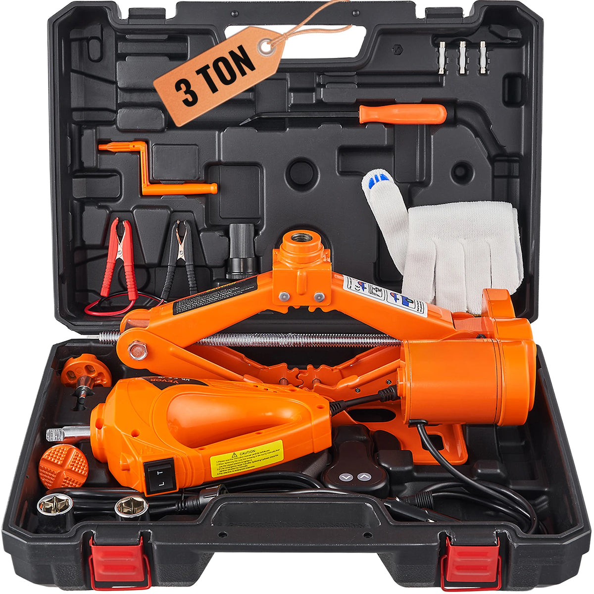 SucceBuy Electric Scissor Car Jack Kit With Impact Wrench