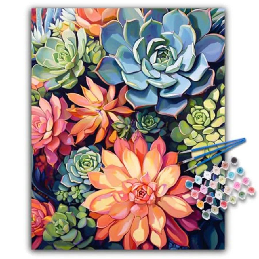 Tree of Life Acrylic Paint by Numbers Kit for Adults on Canvas Beginner
