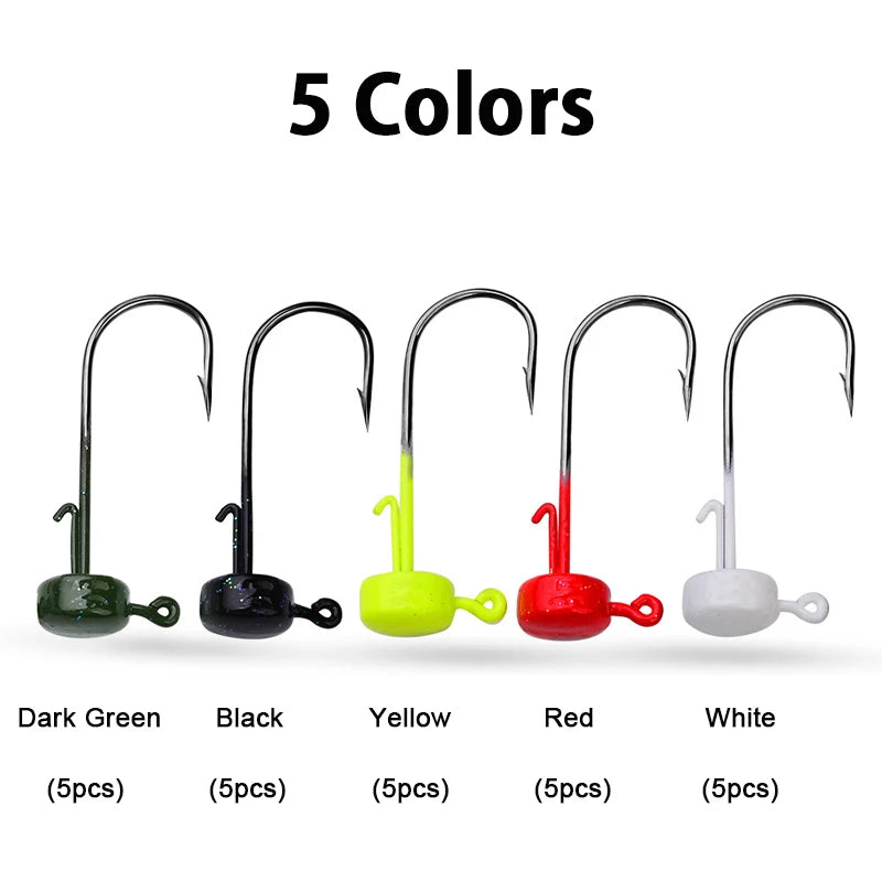 Ned Rig Barbed Jig Hooks For Soft Plastic Fishing Lures