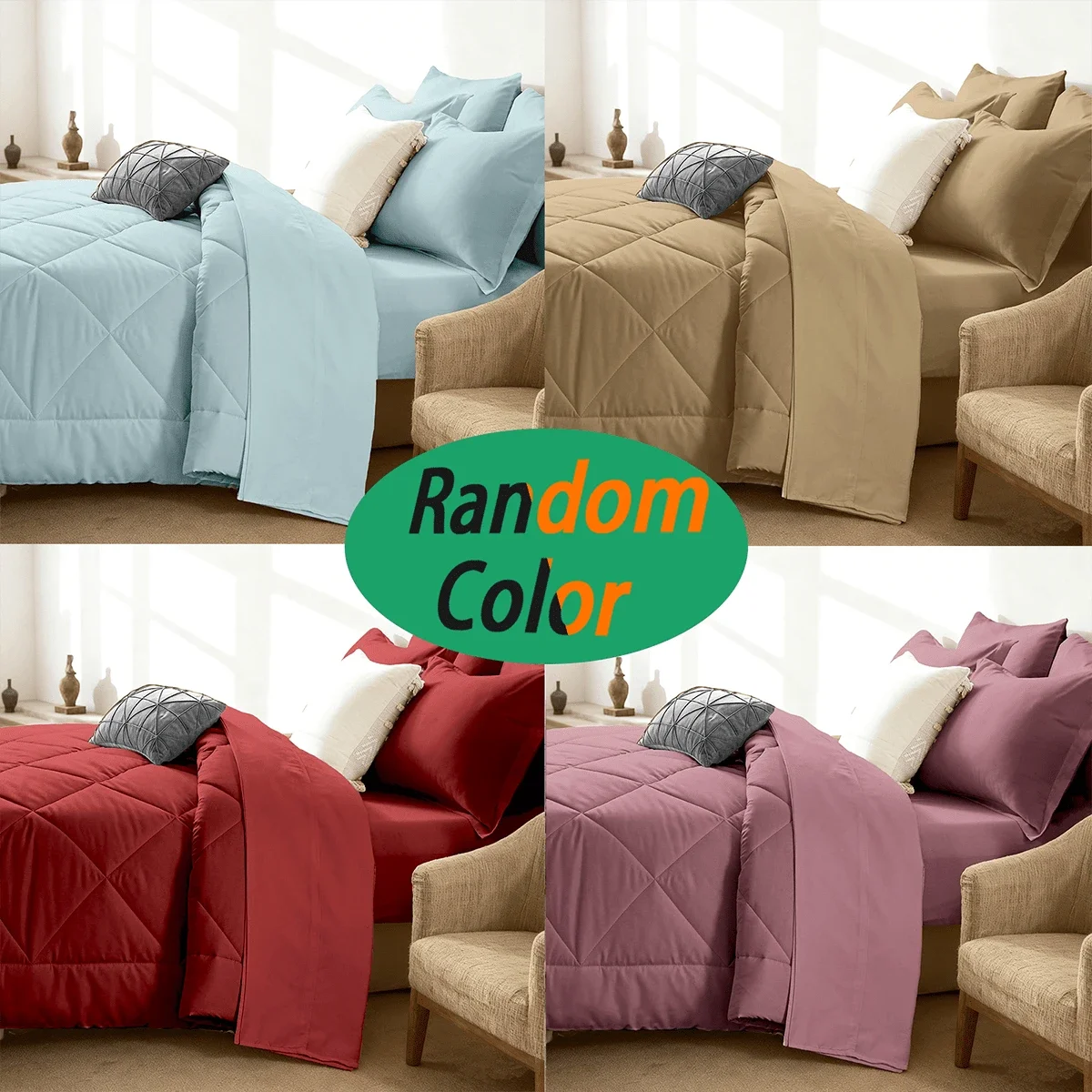 Geometric Pattern Comforter Set With Embroidered Jacquard Design