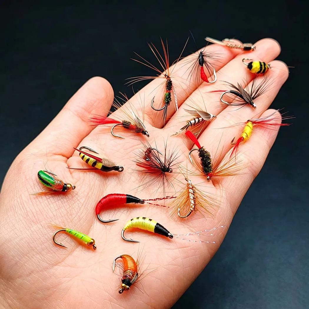 Fly Fishing Flies Assortment Kit With Box For Trout Salmon