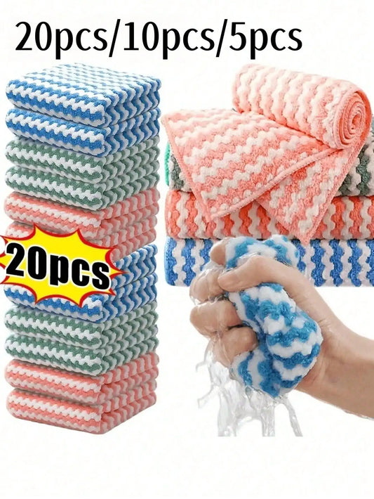 Absorbent Polyester Cleaning Cloths For Versatile Household Tasks